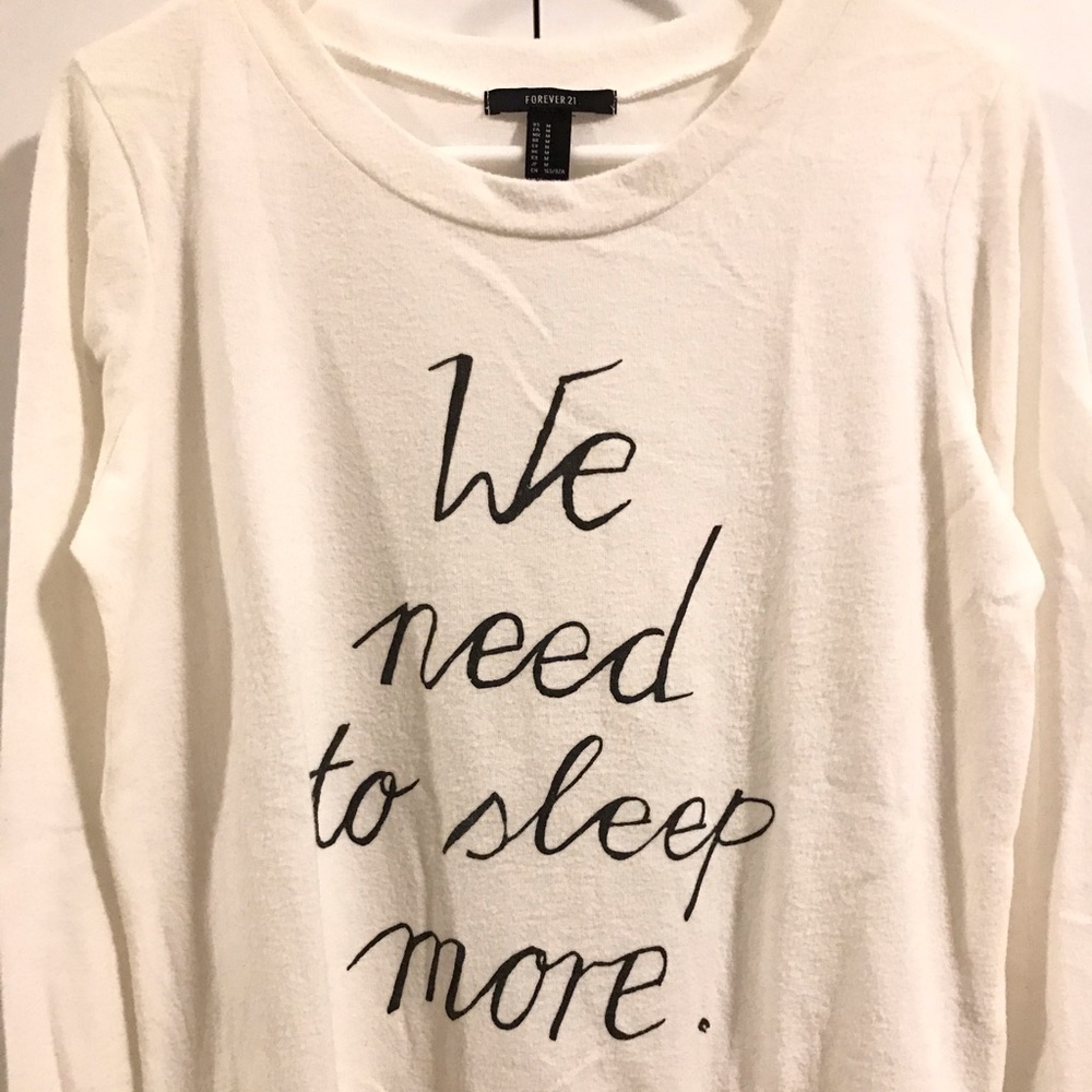 NWOT Forever 21 Cozy Lounge Sweater Top